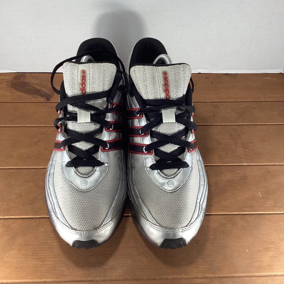 Adidas Climacool Ride Running Shoes Silver Black Red Mens Size 8.5 - Picture 3 of 8